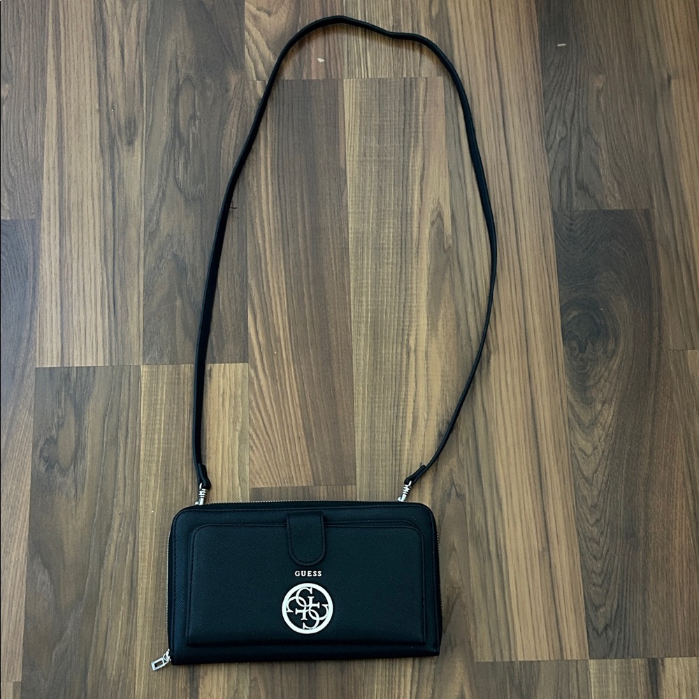 Guess Black Crossbody Bag with Logo